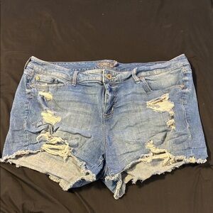 Torrid Denim Blue Distressed Women Shorts